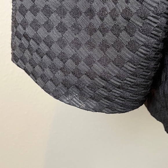 Chico's Brown Waffle Jacket Coat with Large Square Wood Buttons; Size 1 (Medium) - Picture 8 of 8